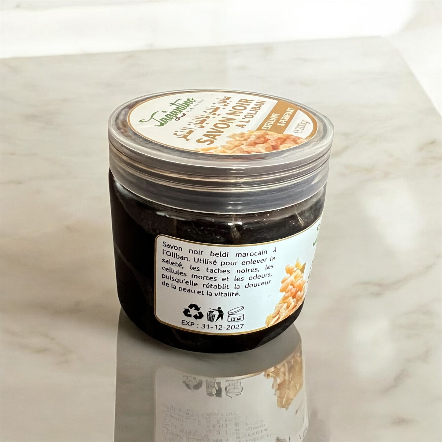 Moroccan Black Soap with Frankincense